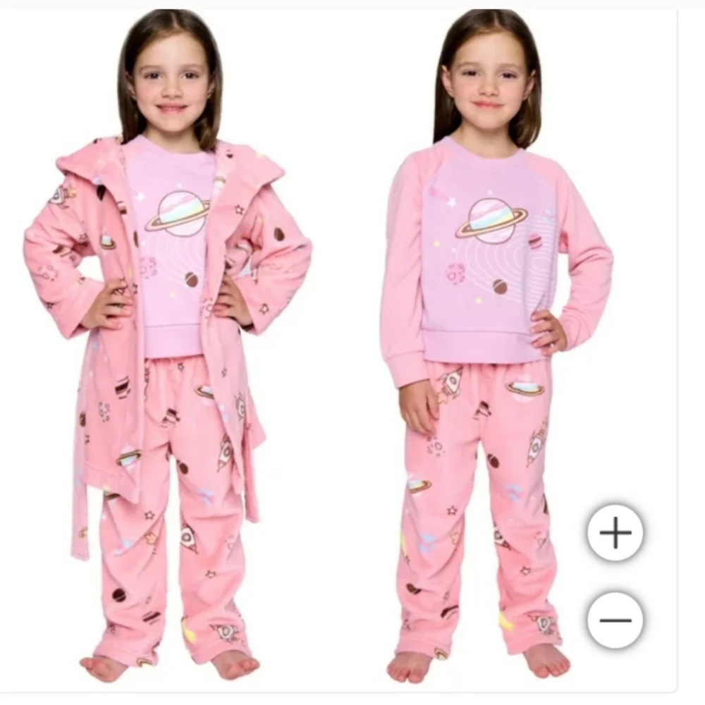 Pekkle Kids' 2-piece Pajama & Robe Set